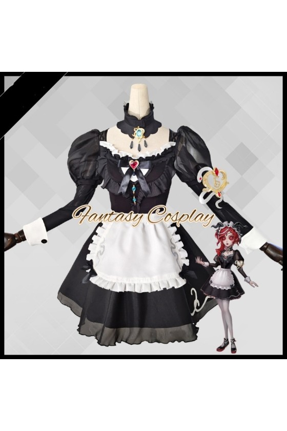 Identity V Priestess Fiona Gilman Crimson Maid Gothic Lolita Dress Cosplay Costume 2